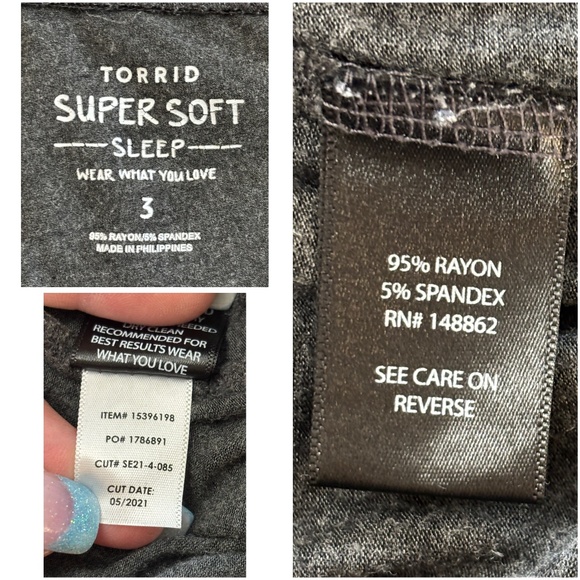 Torrid Sleep Women’s Gray Super Soft Crop Lounge Jogger (Size 3) - Picture 6 of 9